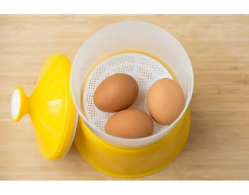 Half Boiled Egg Maker Malaysian Recipe Original Made in Malaysia Yellow Color - Picture 2 of 3