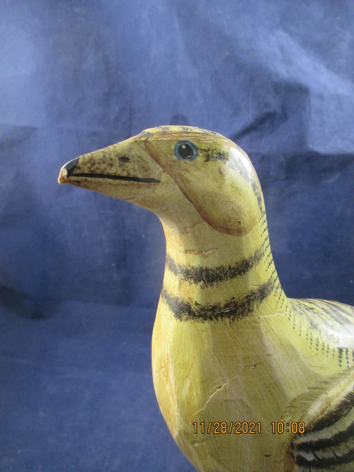 Patas de metal de pájaro codorniz codorniz tallada en madera para hembra Coturnix, Cotunix) Foto 3 de 4