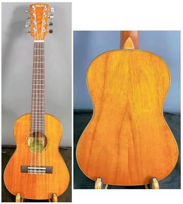Alulu 8 String Solid curly Acacia Koa wood Tenor Ukulele BU972
