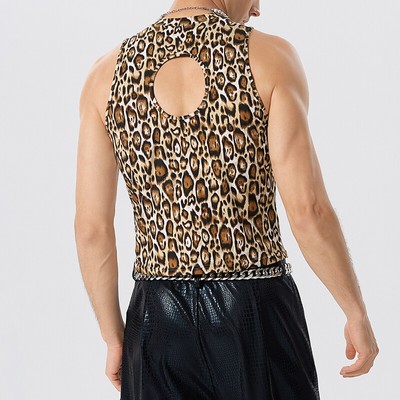 animal print tank top men