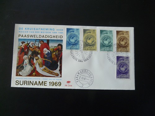 FDC Suriname 1969 religion Easter (1)