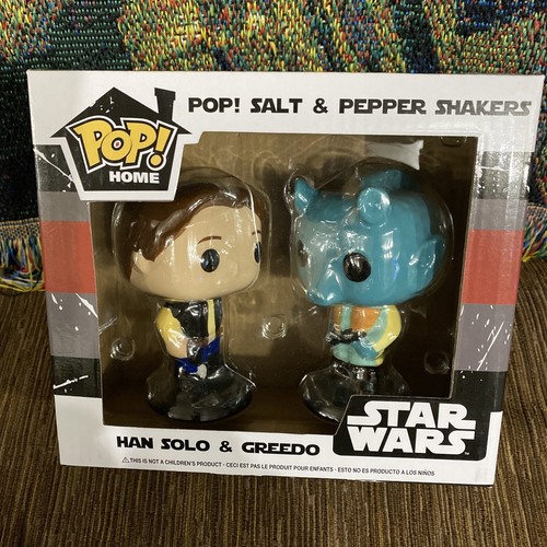 Funko Pop Han Solo & Greedo Salt & Pepper Shaker Star Wars taglia contrabbandiere