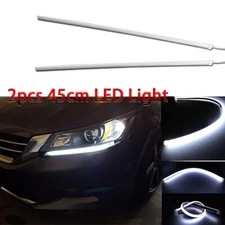For Honda Accord 2013-2015 White LED DRL Headlight Strip Light Lamp OEM Retrofit