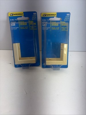 wiremold wall pvc outside elbow ivory Nm8 New