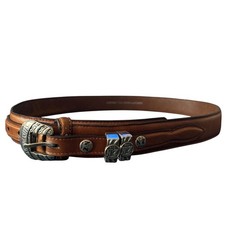 Jack Daniels Old No 7 Brand Leather Belt Mens Size 38 Brown Western