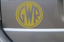 GWR Great Western Railway shirtbutton totem (B) -vinyl decal sticker Asstd Sizes