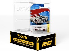 OTK 0.8mm (30mil) Heavy Duty Mainline Protector Case for Hot Wheels 50-Pack