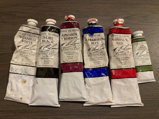 Lot of 5 M. Graham & Co. Artists' Oil Paint Tubes USED