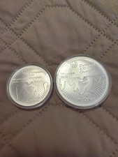 1976 protected SILVER Montreal Olympics $5 & $10 Coins