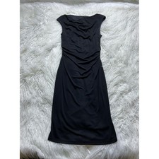 David Meister Ruched Boatneck Sheath Dress