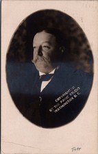 1909 RPPC William Howard Taft Photo Postcard Paine Studio Washington DC