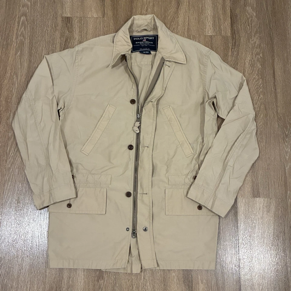 Chaqueta Polo Deportista Para Hombre Tostado Caqui Talla S Pequeña Deporte Caza Ralph Lauren Foto 4 de 4