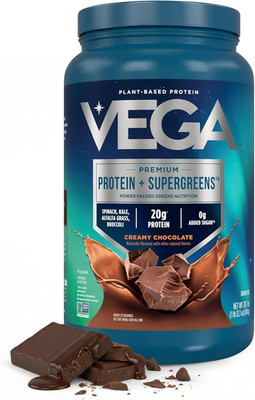 Premium Protein + Supergreens, Chocolate   20G n Protein, Dairy & Gluten Free, 2