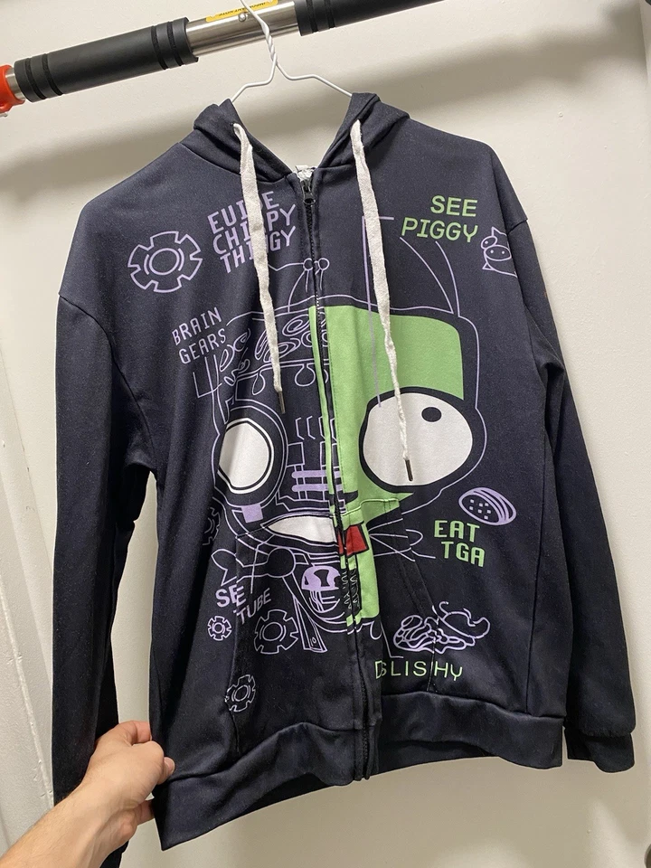 Invader Zim GIR in His Dog Disguise Doom Sudadera con Capucha Disfraz Chaqueta con Cremallera Talla M Foto 3 de 4