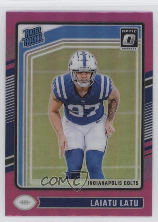 2024 Panini Donruss Optic Rated Pink Prizm Laiatu Latu #267 Rookie RC 0o6v