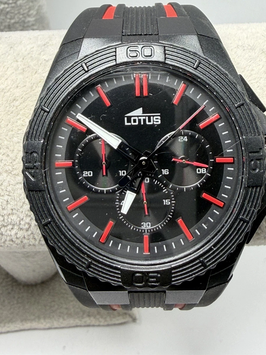 Lotus Watches Cronografo Uomo 18567/5 - Cassa Acciaio E Pelle, Movimento Al Quarzo, Design Tonneau
