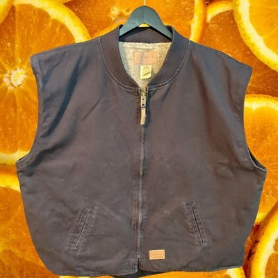 C.E. Schmidt Workwear Mens 3XL Black Sherpa Lined Canvas Vest