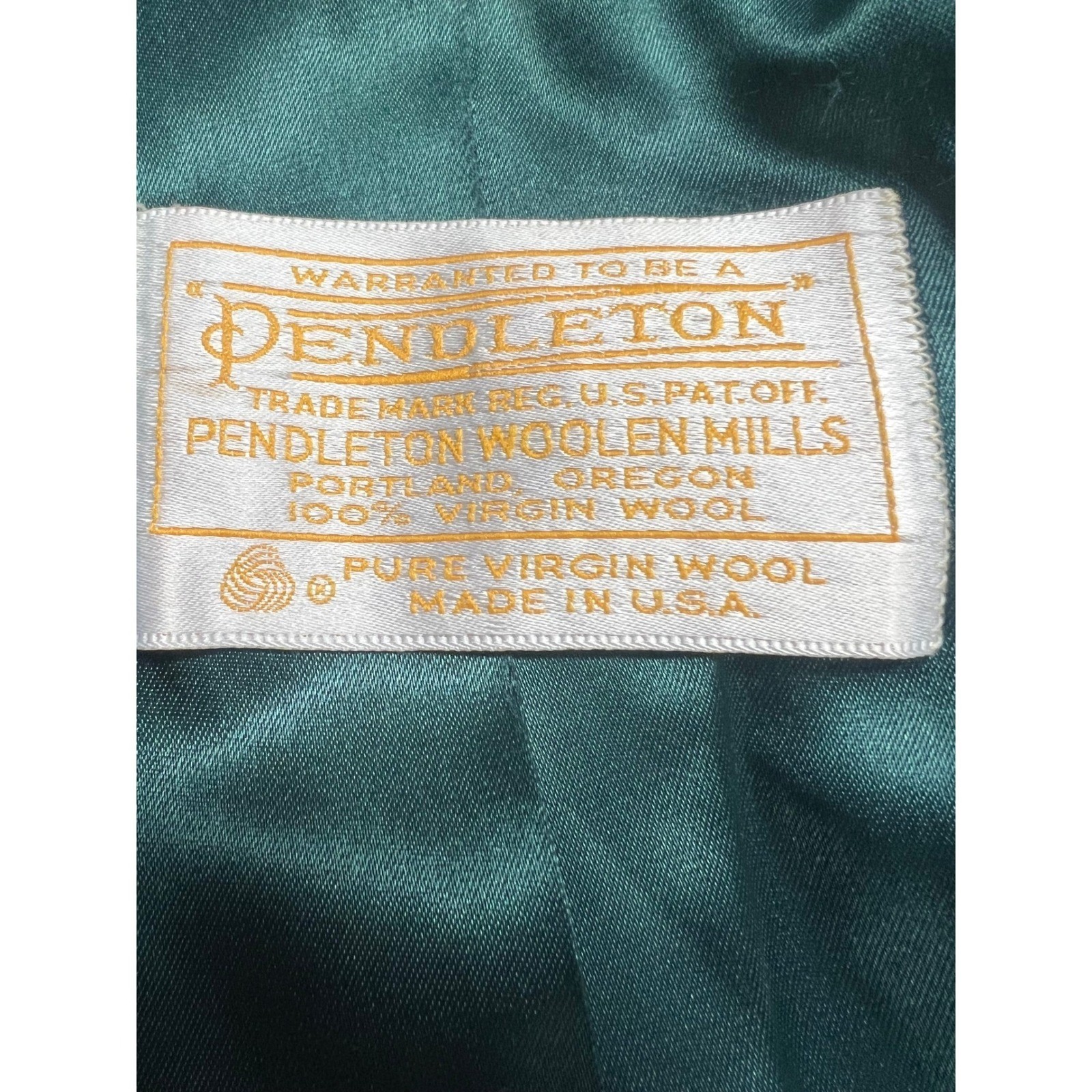 Pendleton Double Breasted Wool Blend Peacoat Gree… - image 10