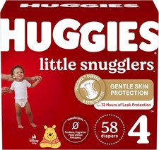 Huggies Size 1 Diapers, Little Snugglers Baby Diapers, Size 1 8-14 lbs , 32