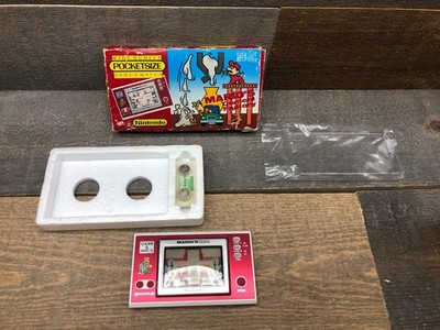 Nintendo Game & Watch Pocketsize MARIO'S CEMENT FACTORY ML-102 With Box