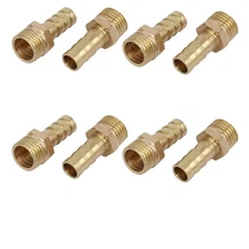 1/4BSP Male Thread 8mm Hose Barb Tubing Fitting Coupler Connector Adapter 8pcs