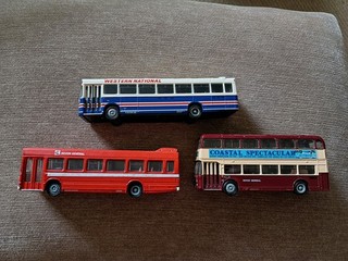 3 X Devon General Western National Model Buses Bristol RE VR Leyland National