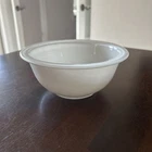 Pyrex White Glass Clear Bottom Mixing Bowl Vintage #322 1L