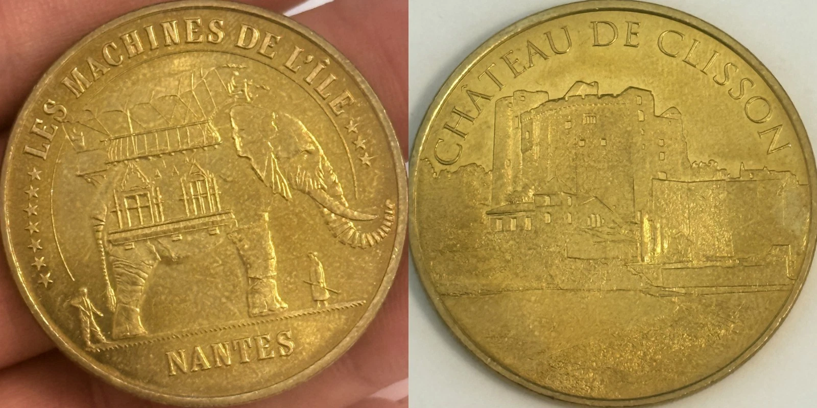 Loire-Atlantique 44 - Lot Jetons Touristiques Médailles Monnaie de Paris