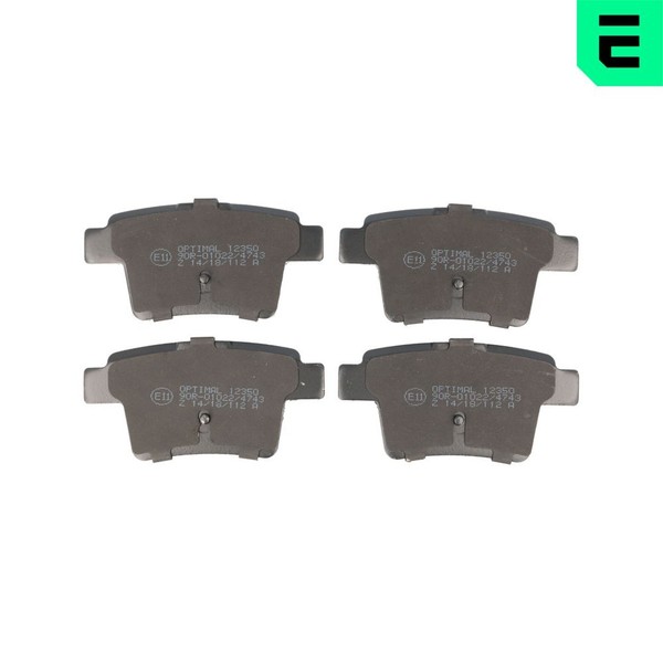 Optimal Bremsbelagsatz Scheibenbremse BP-12350 FüR Ford Mondeo Jaguar 3 B4Y B5Y-image
