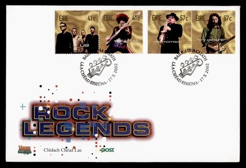DR WHO 2002 IRELAND FDC MUSIC ROCK LEGENDS COMBO M77313