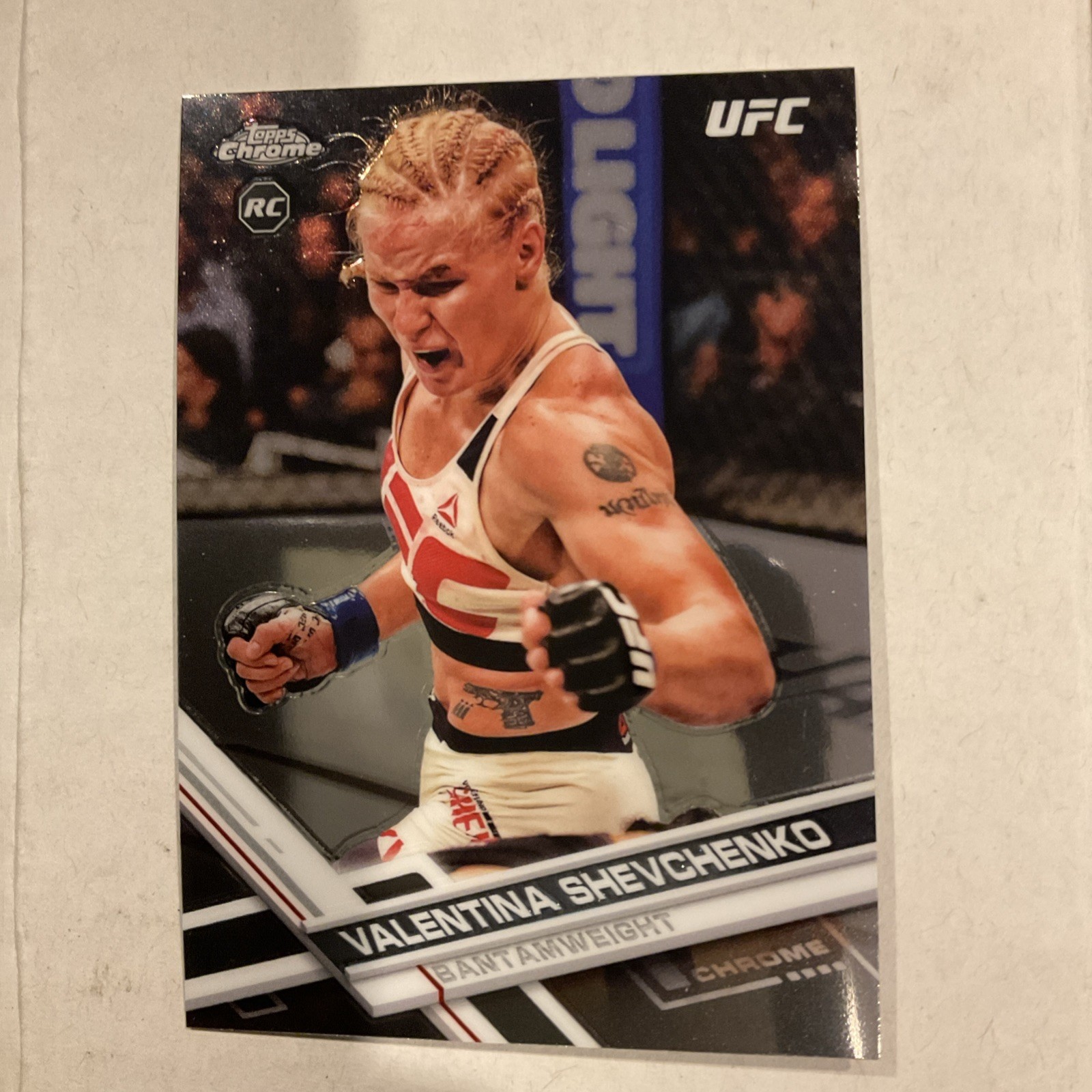 2017 Topps Chrome UFC Valentina Shevchenko RC #83 Rookie