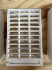 USED - 3 x CANNON GAS FIRE RADIANTS- WHITE - GAS FIRE  9152/01 B236/2