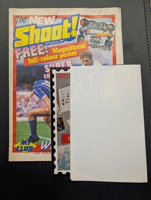 Shoot Magazine Comic, 22nd September 1984, Football, IPC Magazines. FREE POSTER