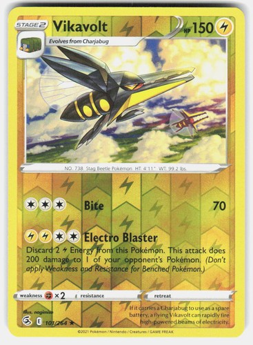 Pokemon Vikavolt SWSH08: Fusion Strike #101/264 NM