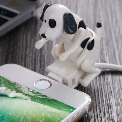 White Humping Spot Dog Charging Cable Line Fast Charger Cable for Mobile Phone