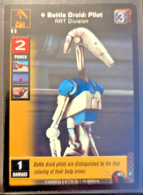 1999 Star Wars Young Jedi The Menace of Darth Maul #101 Droid Pilot Unplayed a