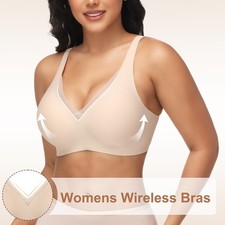 Wireless Bras for Women V Mesh Comfortable Bralette Bras Everyday No Underwire