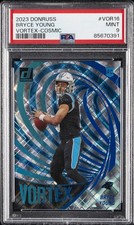 2023 PANINI DONRUSS VORTEX COSMIC #VOR16 BRYCE YOUNG 38/100 PSA 9