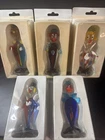 Murano Style Clowns Art Glass Beautiful Colors! Lot of 4 New In Package