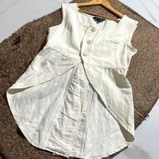 Comme des Gar ons Vest Jacket Fall/Winter White Size M Ships from Japan