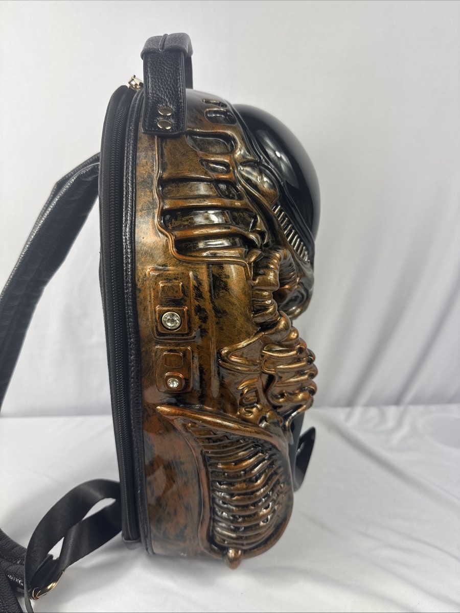 Aliens Y2K Backpack Black PVC Xenomorph Design Small Novelty Bag Cosplay View 4