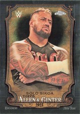 2025 Topps Chrome WWE #AG-SSK Solo Sikoa Allen & Ginter