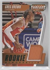 2021 Chronicles Draft Picks Threads Rookie Memorabilia Green Greg Brown III 04ep