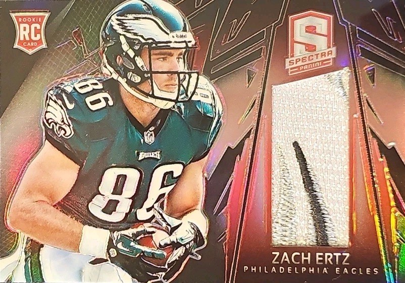 Zach Ertz Panini Spectra Rookie Materials #240 Red