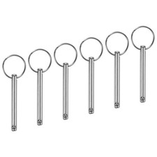 6-Pack Quick Release Pins, 6mm Dia., 47mm Usage Bimini Top Pin, 60mm Total