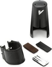Vandoren LC21P Leather Ligature Plastic Cap Bb Clarinet 3 Plates