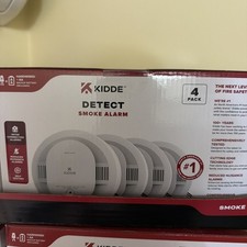 Kidde Detect Smoke Alarm 4 Pack Hardwired Interconnected w/ Backup