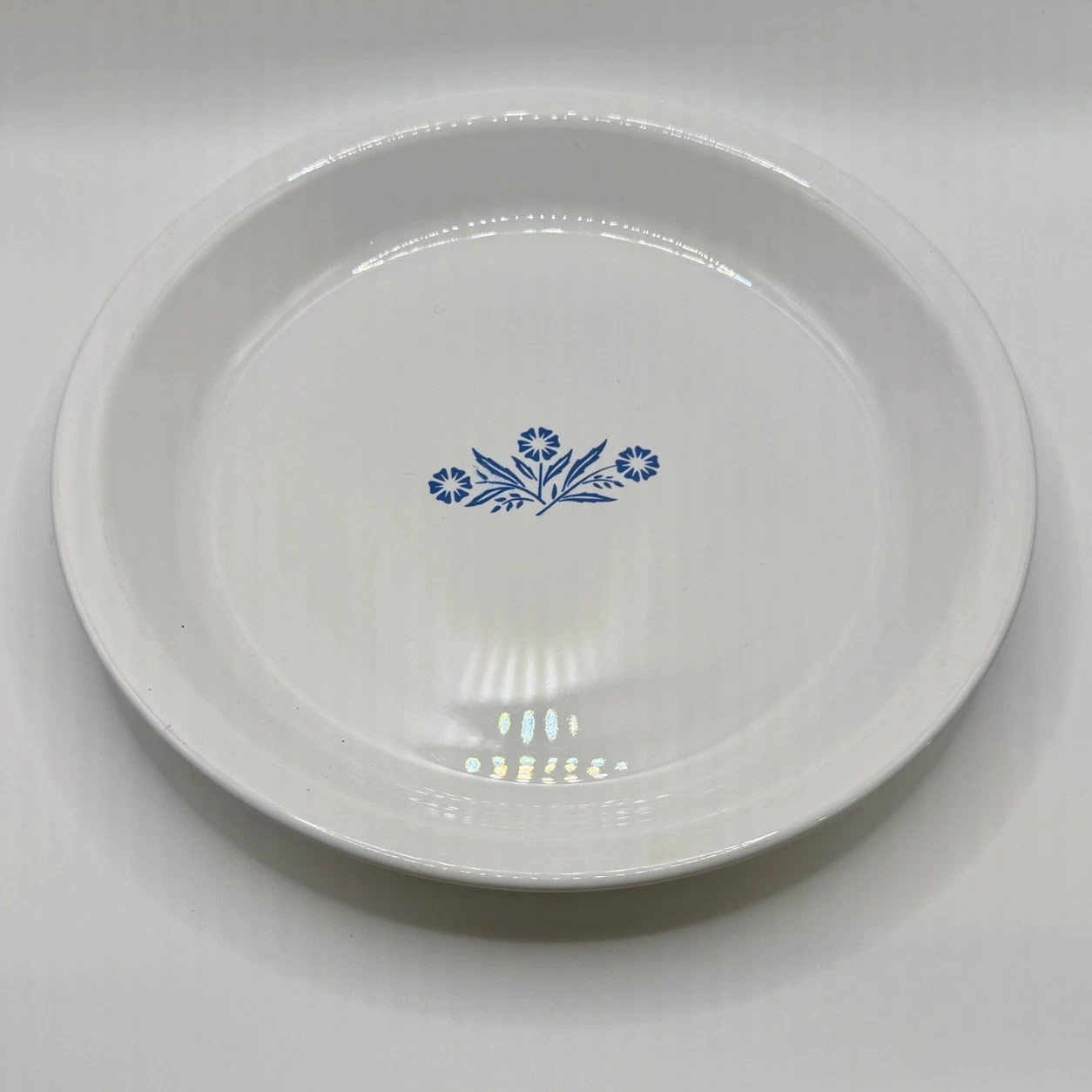 Vintage Retro Corning Ware Pie Serving Plate Cornflower Blue 9 X 1 1/4” P-309