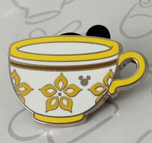 Yellow Mad Tea Party TeaCups 2015 Hidden Mickey DLR Disney Pin 111945
