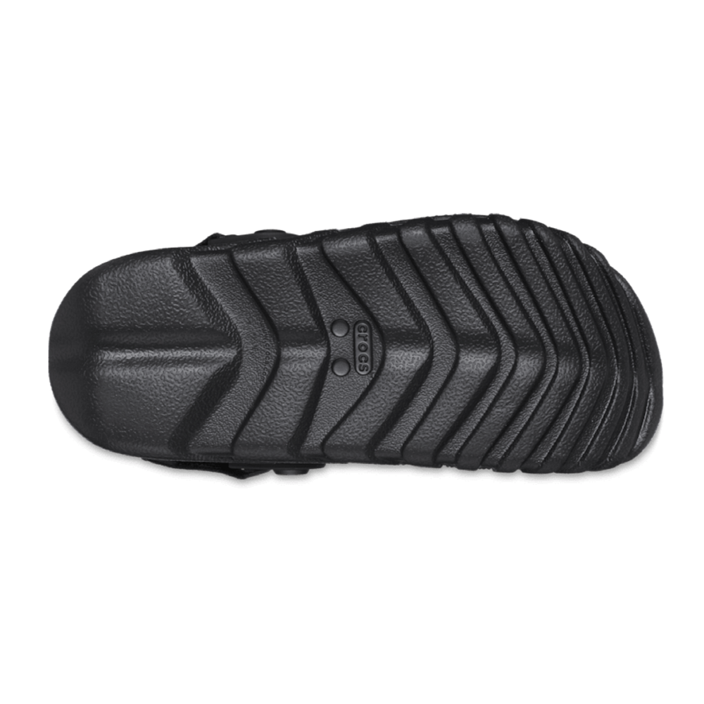New CROCS Womens DUET MAX CLOG 208776-001 BLACK UNISEX US W 6 - 9